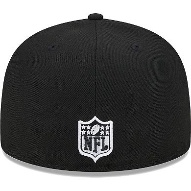 Men's New Era Black Dallas Cowboys Main Patch 59FIFTY Fitted Hat