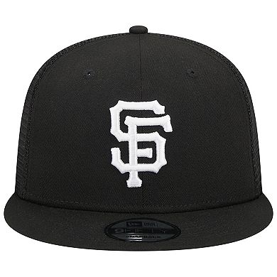 Men's New Era Black San Francisco Giants Trucker 9FIFTY Snapback Hat