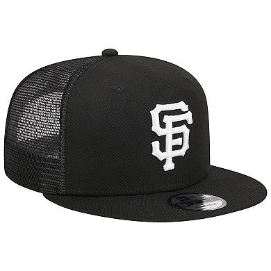 Men's New Era Black San Francisco Giants Trucker 9FIFTY Snapback Hat