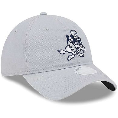 Women's New Era Gray Dallas Cowboys Throwback Main Core Classic 2.0 9TWENTY Adjustable Hat
