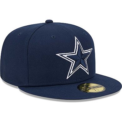 Men's New Era Navy Dallas Cowboys Main 59FIFTY Fitted Hat