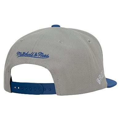 Men's Mitchell & Ness Gray Brooklyn Dodgers Cooperstown Collection Away Snapback Hat