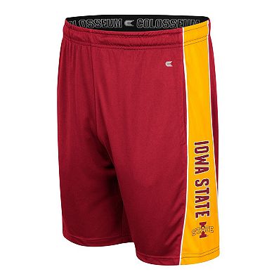 Men's Colosseum Cardinal Iowa State Cyclones Panel Shorts