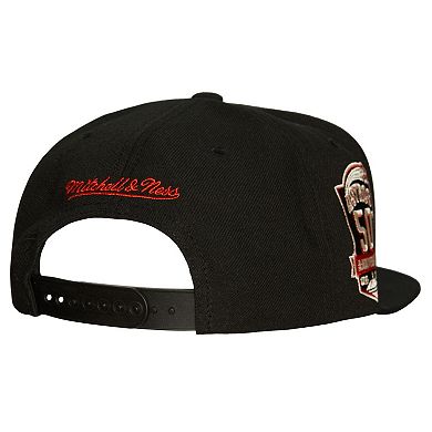 Men's Mitchell & Ness Black Houston Astros Cooperstown Collection True Classics Snapback Hat