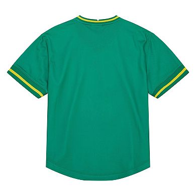 Men's Mitchell & Ness  Green Seattle SuperSonics Jumbotron 3.0 Mesh V-Neck T-Shirt