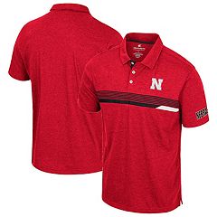 Men's Colosseum Heathered Charcoal Louisville Cardinals Smithers Polo Size: Large