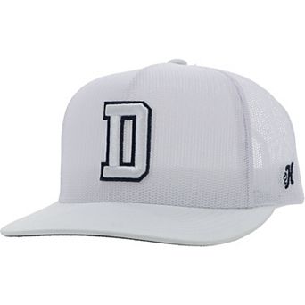 Men's HOOey White Dallas Cowboys All Mesh Trucker Adjustable Hat