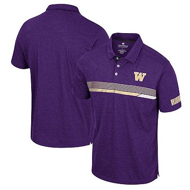 Men's Colosseum Purple Washington Huskies No Problemo Polo