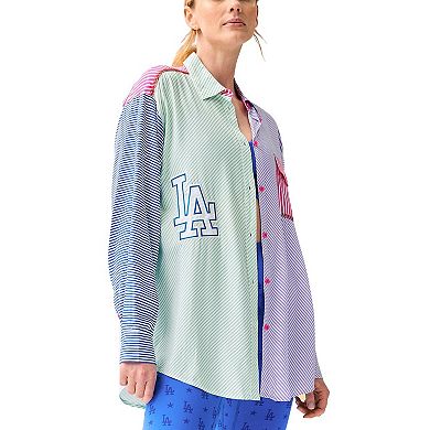 Women's Terez Los Angeles Dodgers Button-Up Shirt