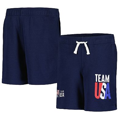 Youth Navy Team USA Vintage Americana Shorts