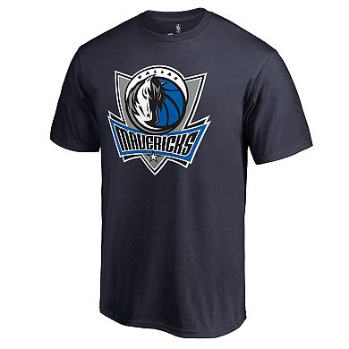 Men's Fanatics Branded Luka Doncic Navy Dallas Mavericks Team Backer Name & Number T-Shirt