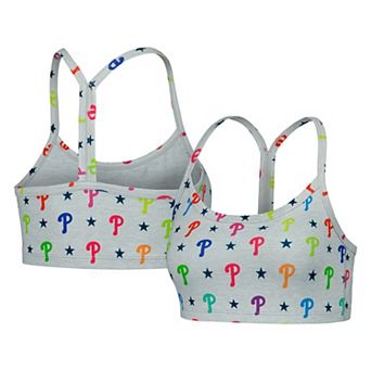 Women's Gray Philadelphia Phillies TLC Rainbow Bra