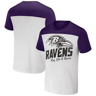 Men's NFL x Darius Rucker Collection by Fanatics Cream Baltimore Ravens Colorblocked T-Shirt