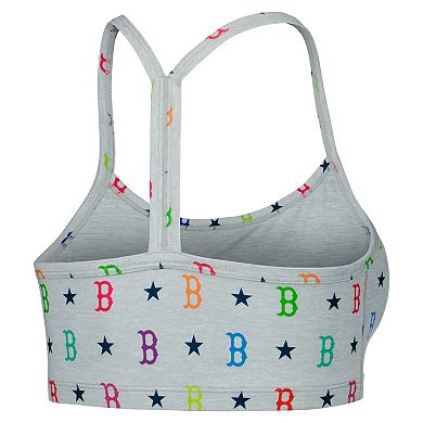 Women's Terez Gray Boston Red Sox TLC Rainbow Bra