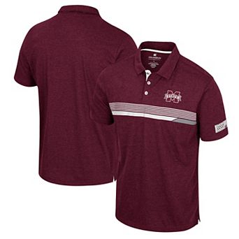 Men's Colosseum Maroon Mississippi State Bulldogs No Problemo Polo