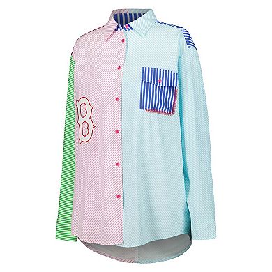 Women's Terez Boston Red Sox Button-Up Shirt