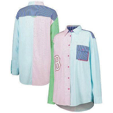 Women's Terez Boston Red Sox Button-Up Shirt