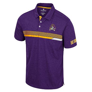 Men's Colosseum Purple ECU Pirates No Problemo Polo
