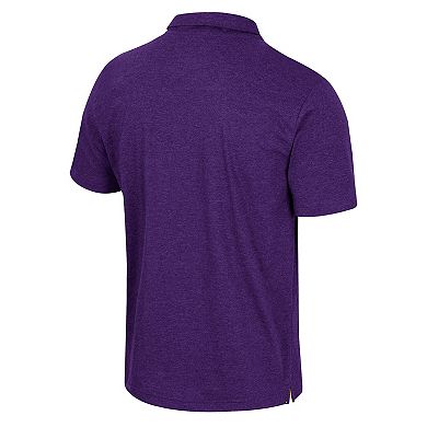 Men's Colosseum Purple ECU Pirates No Problemo Polo