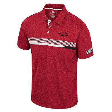 Men's Colosseum Cardinal Arkansas Razorbacks No Problemo Polo