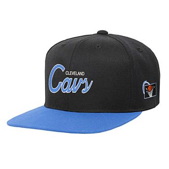 Youth Mitchell & Ness Black Cleveland Cavaliers Team Script Snapback Hat