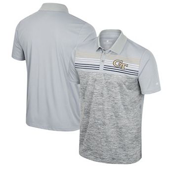 Men's Colosseum Gray Georgetown Hoyas Cybernetic Polo