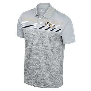 Men's Colosseum Gray Georgetown Hoyas Cybernetic Polo