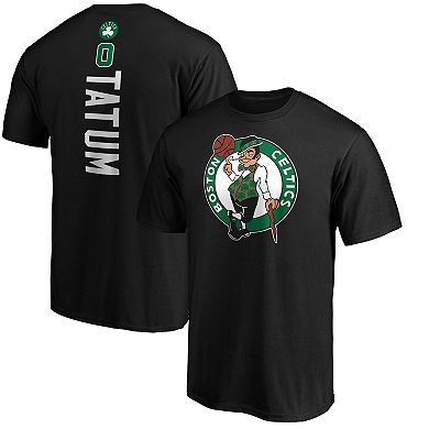 Men's Fanatics Branded Jayson Tatum Black Boston Celtics Team Playmaker Name & Number T-Shirt