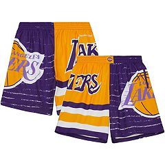 Los Angeles Lakers Big Face 3.0 Shorts - Black - Throwback