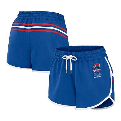 Women's WEAR by Erin Andrews Royal Chicago Cubs Logo Shorts