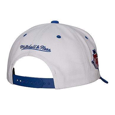 Men's Mitchell & Ness White Texas Rangers Cooperstown Collection Pro ...