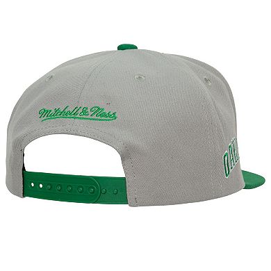 Men's Mitchell & Ness Gray Oakland Athletics Cooperstown Collection Away Snapback Hat