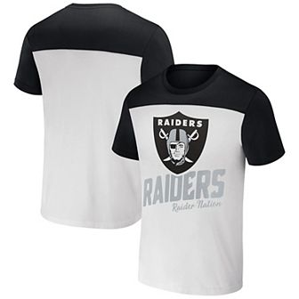 Men's NFL x Darius Rucker Collection by Fanatics Cream Las Vegas Raiders Colorblocked T-Shirt