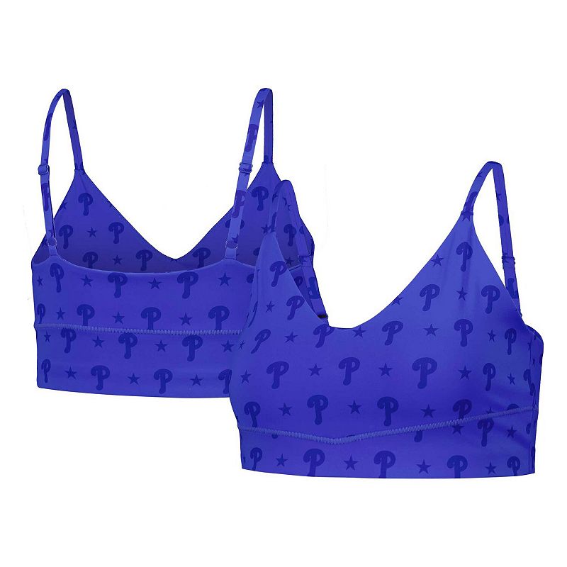 Women's Royal Philadelphia Phillies Active Bra, Size: XL, Blue