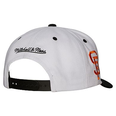 Men's Mitchell & Ness White San Francisco Giants Cooperstown Collection Pro Crown Snapback Hat