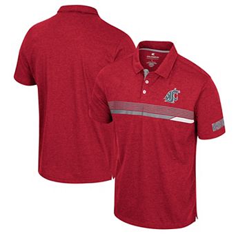 Men's Colosseum Crimson Washington State Cougars No Problemo Polo