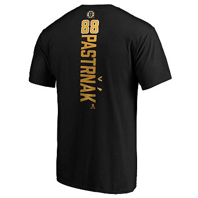 Men's Fanatics Branded David Pastrnak Black Boston Bruins Playmaker T-Shirt