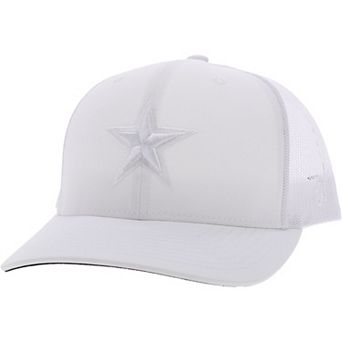 Men's HOOey White Dallas Cowboys Star Trucker Snapback Hat