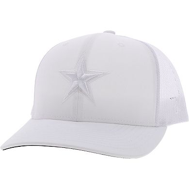 Men's HOOey White Dallas Cowboys Star Trucker Snapback Hat
