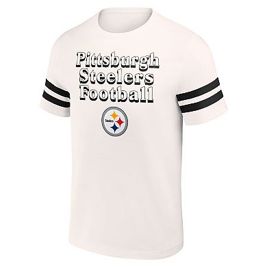 Men's NFL x Darius Rucker Collection by Fanatics Cream Pittsburgh Steelers Vintage T-Shirt