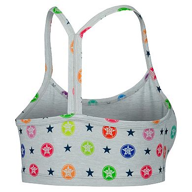 Women's Gray Houston Astros TLC Rainbow Bra