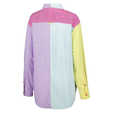 Women's Blue/Purple New York Mets Button-Up Shirt