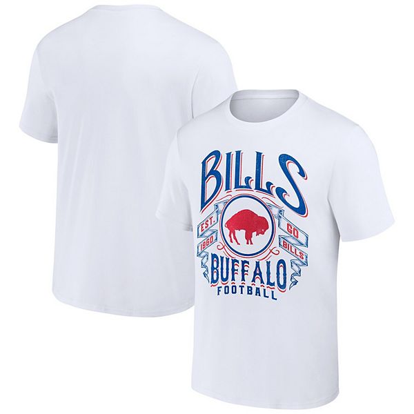 Men's NFL x Darius Rucker Collection by Fanatics White Buffalo Bills Vintage  Football T-Shirt