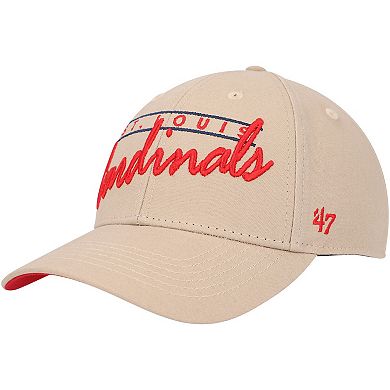 Men's '47 Khaki St. Louis Cardinals Atwood MVP Adjustable Hat