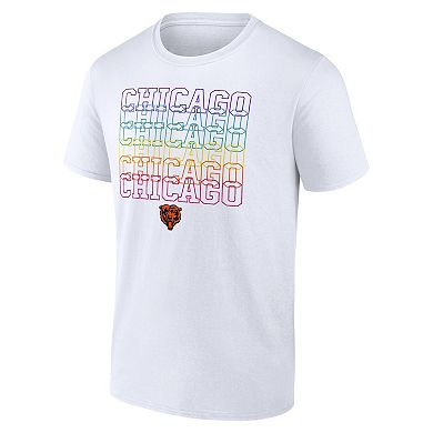 Men's Fanatics Branded White Chicago Bears City Pride Logo T-Shirt