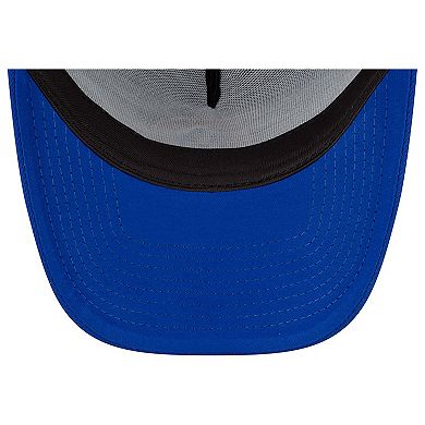 Men's New Era Royal Buffalo Bills Throwback Logo A-Frame Trucker 9FORTY Adjustable Hat