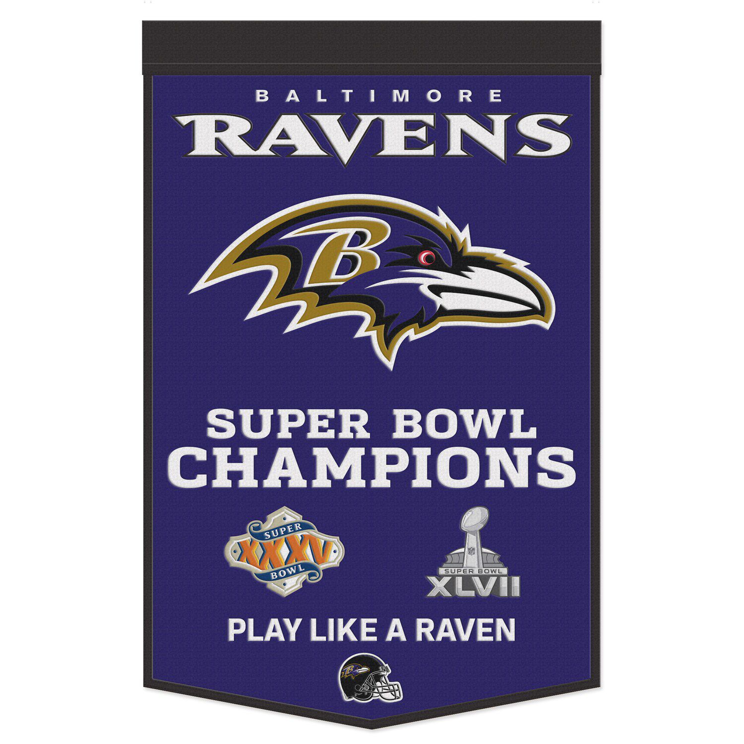 Baltimore Ravens Slogan NFL Licensed Garden Flag