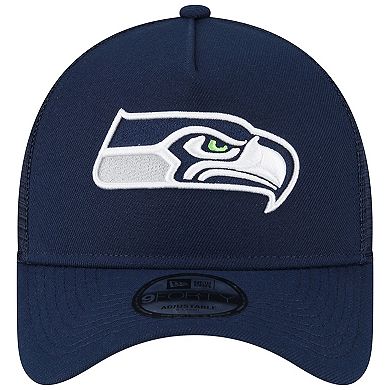 seattle seahawks new era 9forty a frame trucker adjustable hat royal