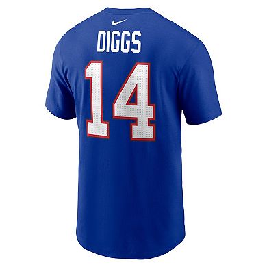 Men's Nike Stefon Diggs Royal Buffalo Bills Player Name & Number T-Shirt