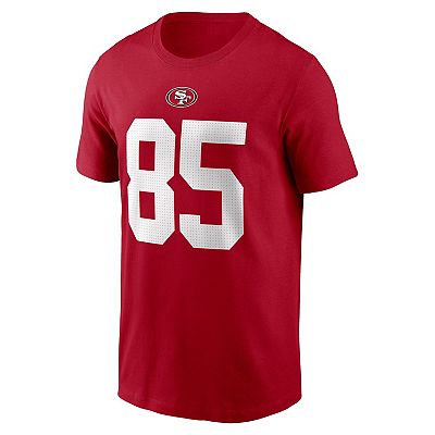Men's Nike George Kittle Scarlet San Francisco 49ers Player Name